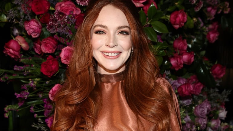 Lindsay Lohan attends the Christian Siriano Fall/Winter 2023 NYFW Show...