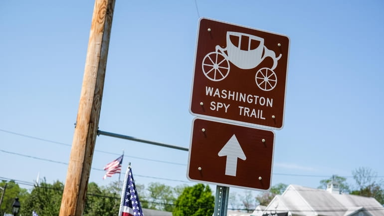 The Washington Spy Trail, on the North Shore, is marked...