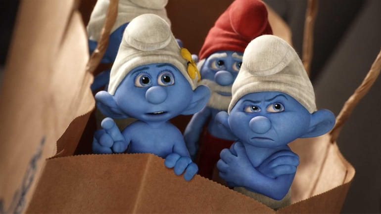 Vanity, Grouchy and Papa Smurf in "Smurfs 2."