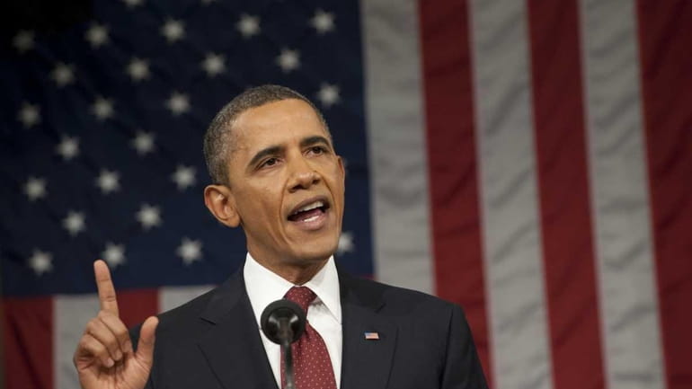 WASHINGTON, DC - JANUARY 24: U.S. President Barack Obama delivers...