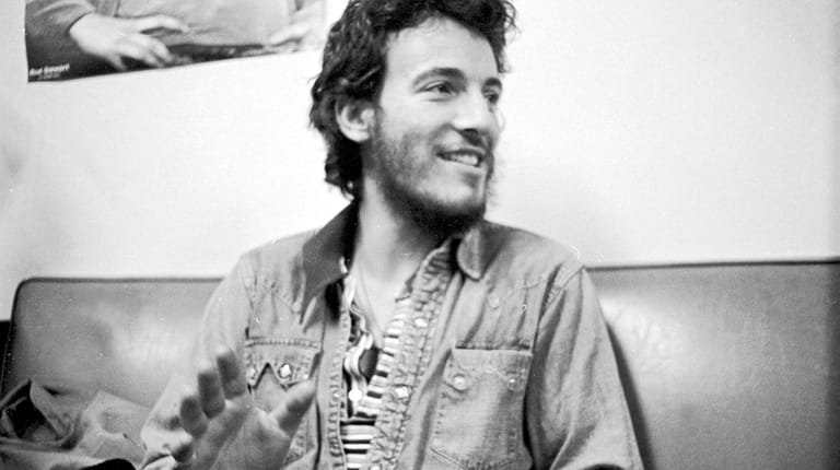 Bruce Springsteen backstage during the "Born to Run" tour.