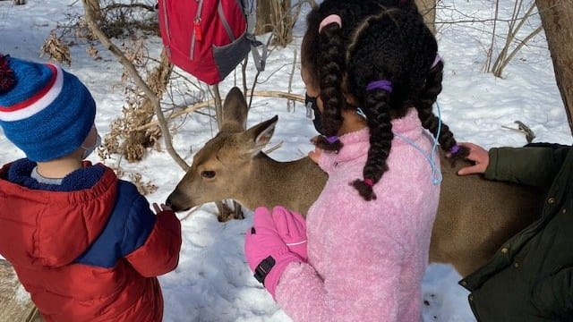 Children visiting Sweetbriar Nature Center in Smithtown during its annual...