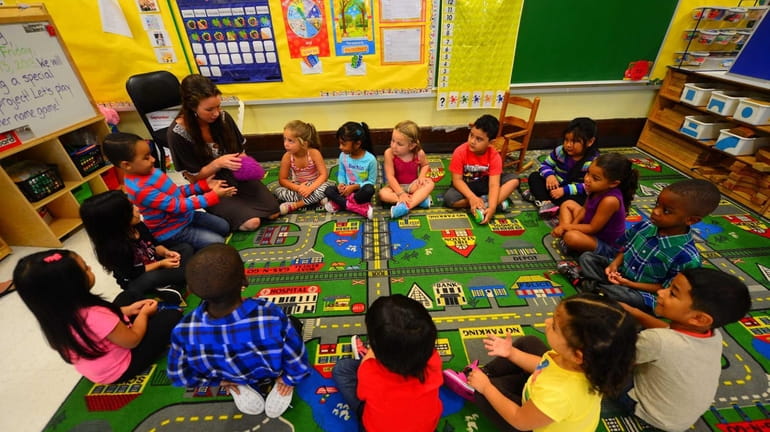 Pre-K students at Columbus Avenue Early Childhood Center. (Sept. 13,...