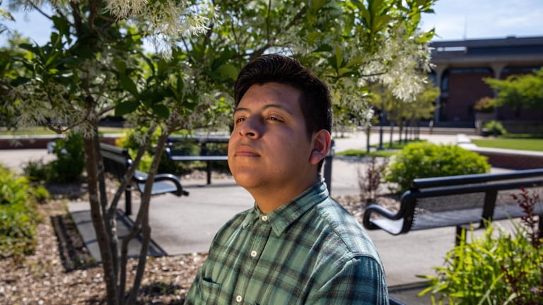 Longwood High School senior Bryan Diaz-Ximello hopes to graduate college...