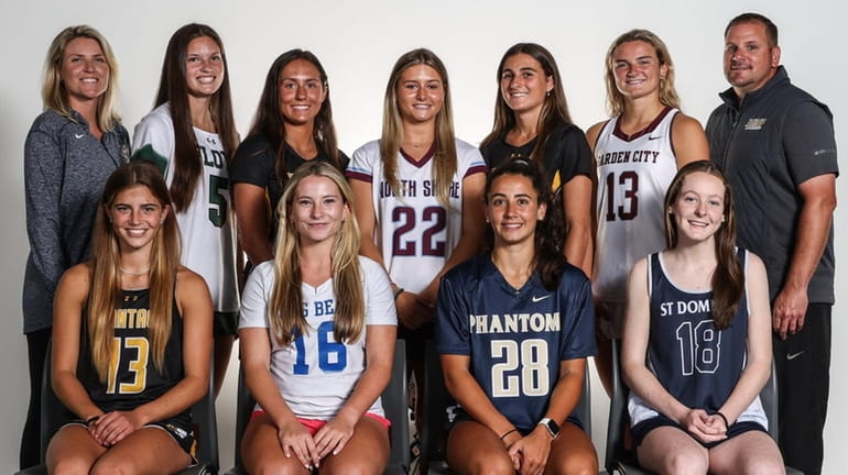 Newsday's All-Long Island girls lacrosse team for 2023. Front row,...