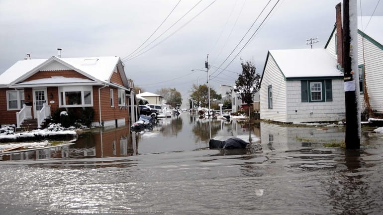 The nor'easter caused more flooding along South Bay Street in...