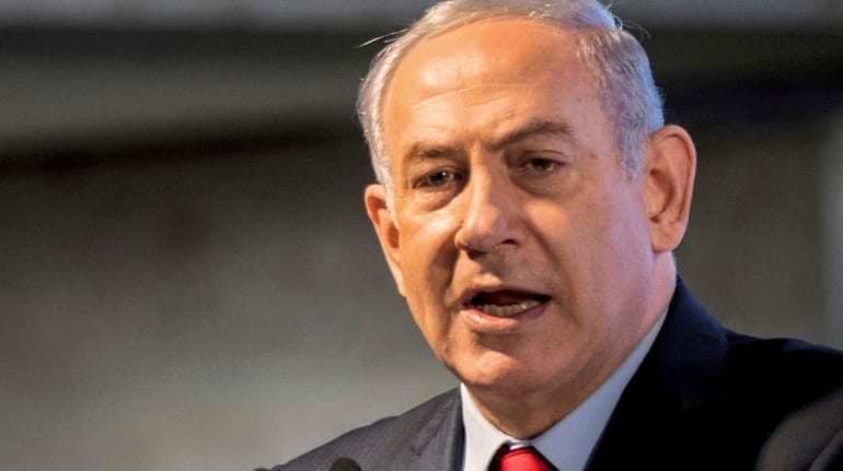 Israeli Prime Minister Benjamin Netanyahu inaugurates a hospital emergency room...