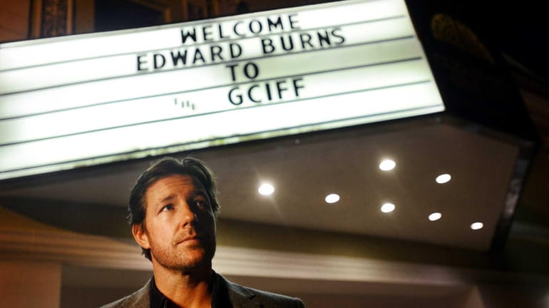 Ed Burns attended a preview of his new movie, Fitzgerald...