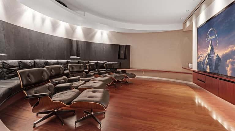 The house includes a home theater.  