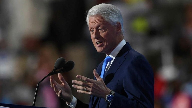 Former President Bill Clinton spaeks on Day 2 of the...