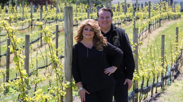 Fred and Lisa Giachetti own Del Vino Vineyards in Northport, which...