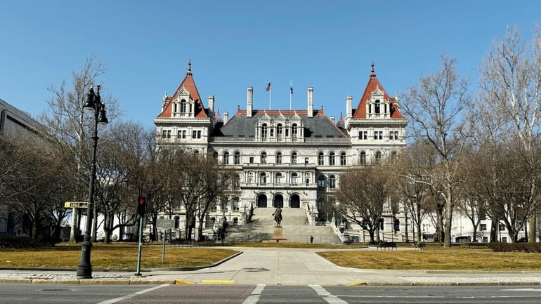 The New York State Capitol at State Street and Washington Avenue in Albany...