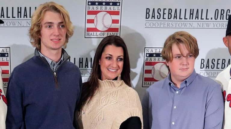 , The family of newly elected Hall of Fame pitcher...