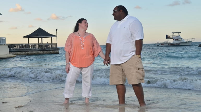 Adeline and Lawrence Anderson of South Farmingdale  vacation in Jamaica...