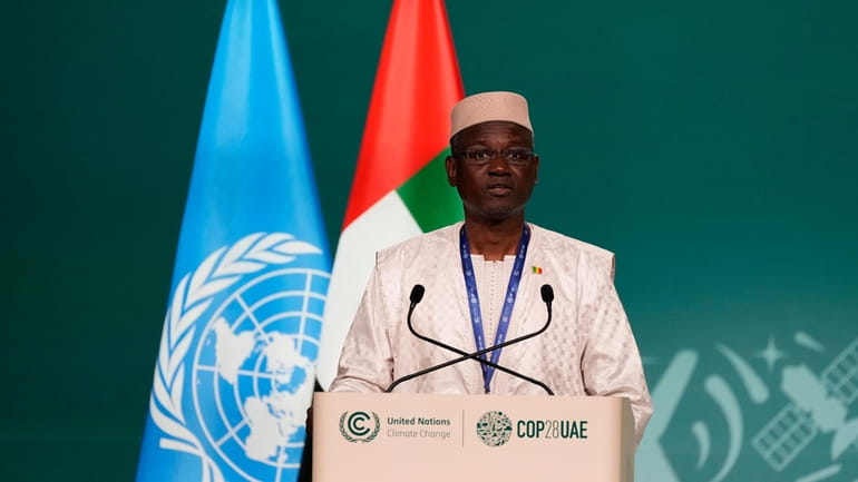 Mali Prime Minister Abdoulaye Maiga at the COP28 U.N. Climate...