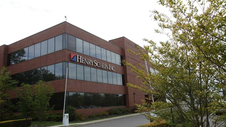 Health care distributor Henry Schein's shares rose about 20 percent...