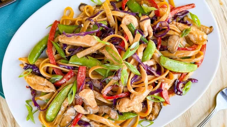 Versatile peanut noodles can be made with your choice of...