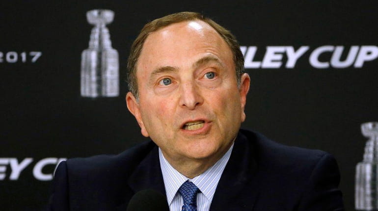 NHL commissioner Gary Bettman said the arena proposal at Belmont...