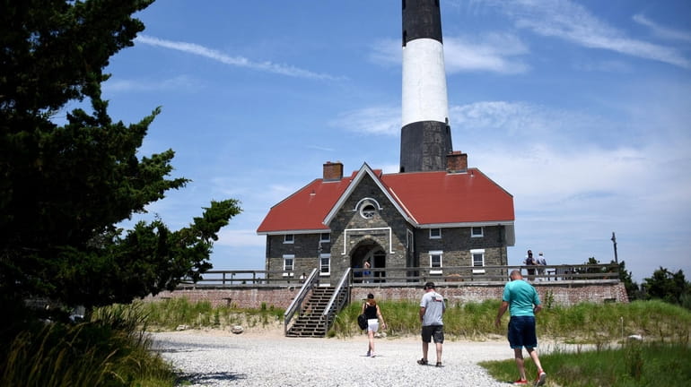 The Fire Island Lighthouse was open to the public again Saturday,...