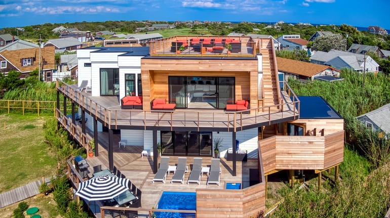 The Ocean Bay Park home has 360-degree water views from...