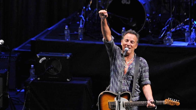 Singer/songwriter Bruce Springsteen performs during the 2012 Light of Day...