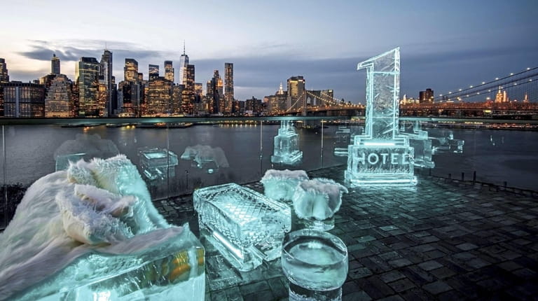 The Polar Lounge at Harriet's Rooftop at the 1 Hotel...