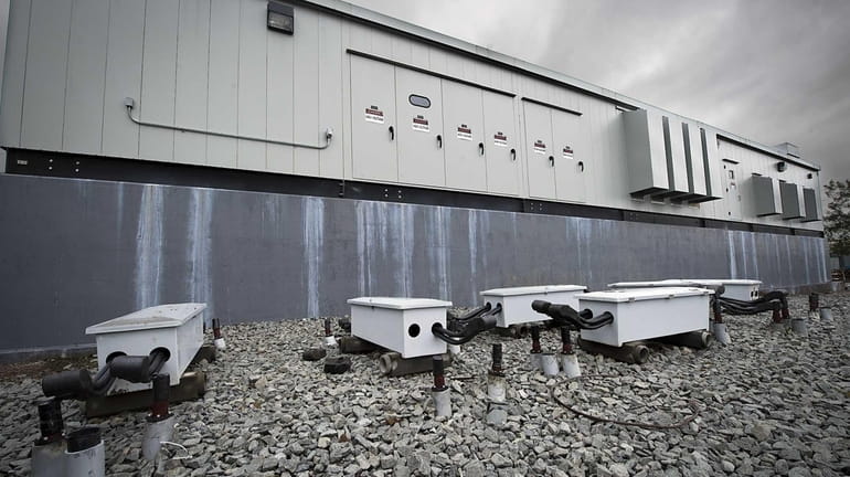 Long Island Rail Road Substation showing the switches on the...
