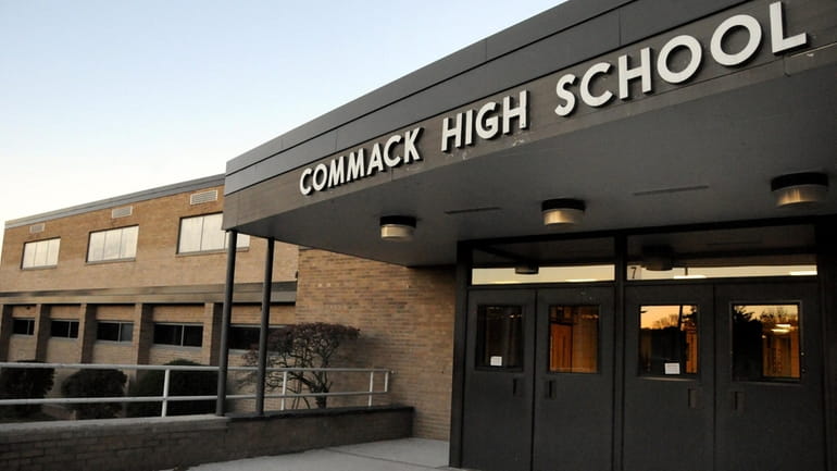 The exterior of Commack High School in 2010.