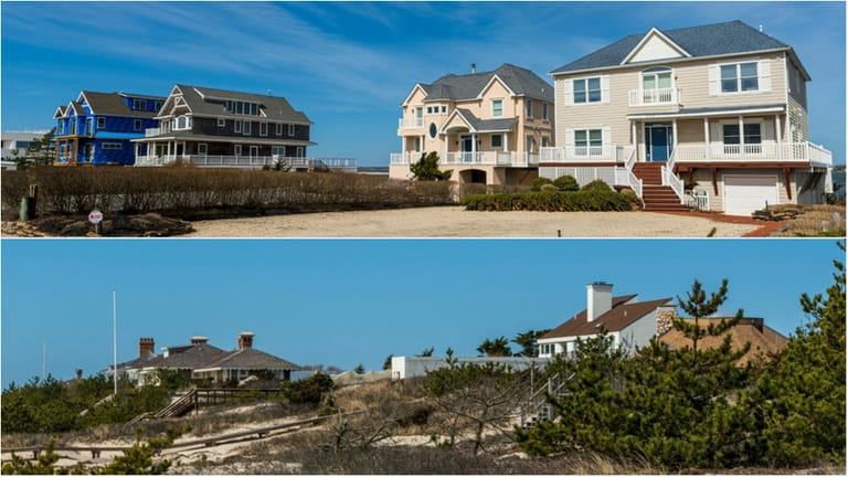 Dune Road is home to a variety of oceanfront home...