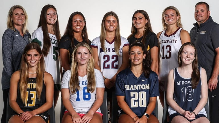 Newsday's All-Long Island girls lacrosse team for 2023. Front row,...
