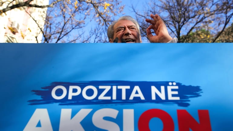 Sali Berisha, 79, the main leader of the center-right Democratic...