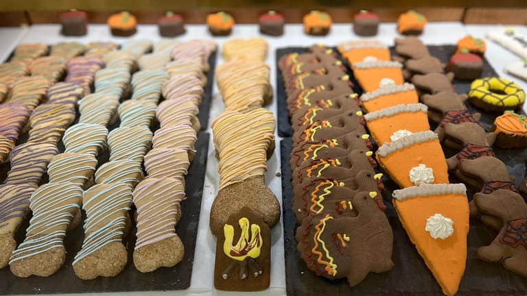 Grab decorated treats for your pup in the bakery section...