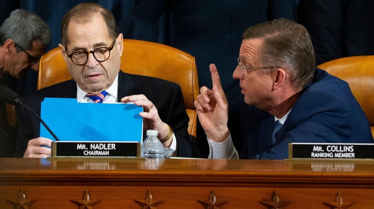 House Judiciary Committee Chairman Jerrold Nadler, left, and the panel's...