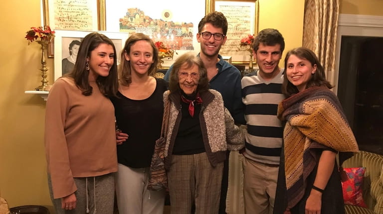 Ruth Gold with grandchildren, from left: Allegra Gold, Raphaela Gold, Ted Gold,...
