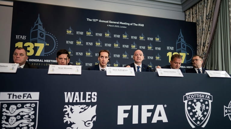 From left, SFA CEO Patrick Nelson, FAW CEO Noel Mooney,...