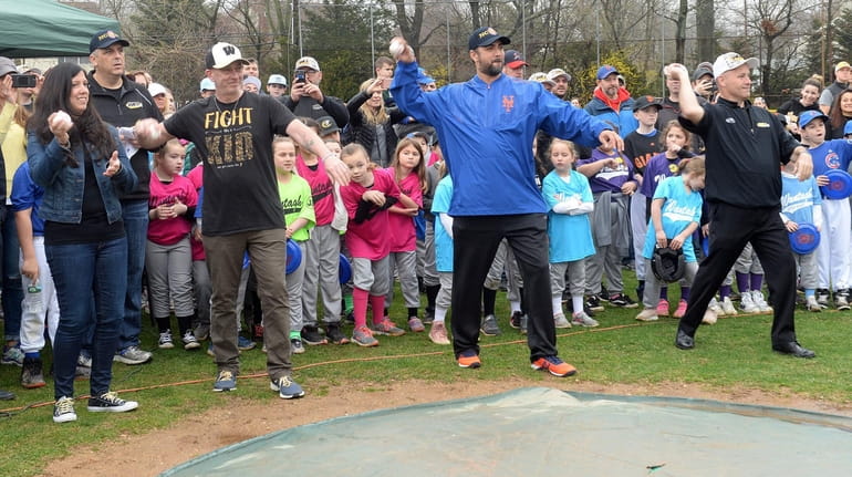 At the Wantagh Little League opening day on Saturday, retired...