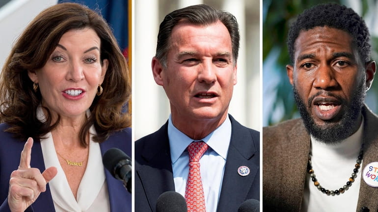 Democratic candidates for New York governor: incumbent Kathy Hochul, Rep....