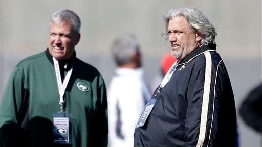 Rex Ryan, left, and his brother Rob Ryan, New Orleans...