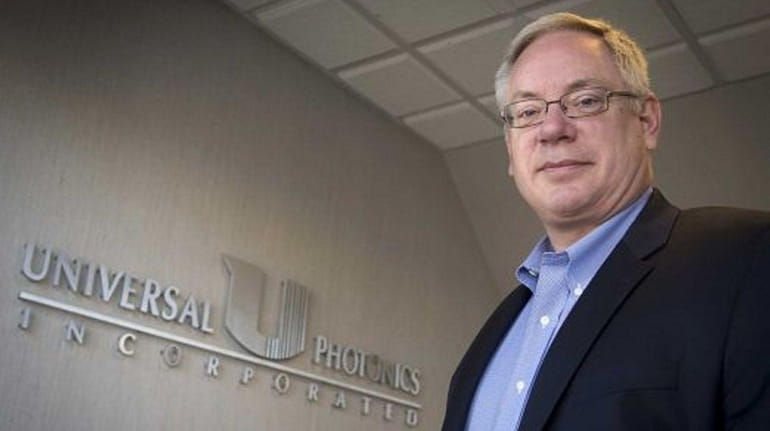 Neil Johnson, president of Universal Photonics Inc. in Central Islip.