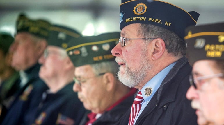 Vietnam veterans and supporters gathered at Long Island National Cemetery...