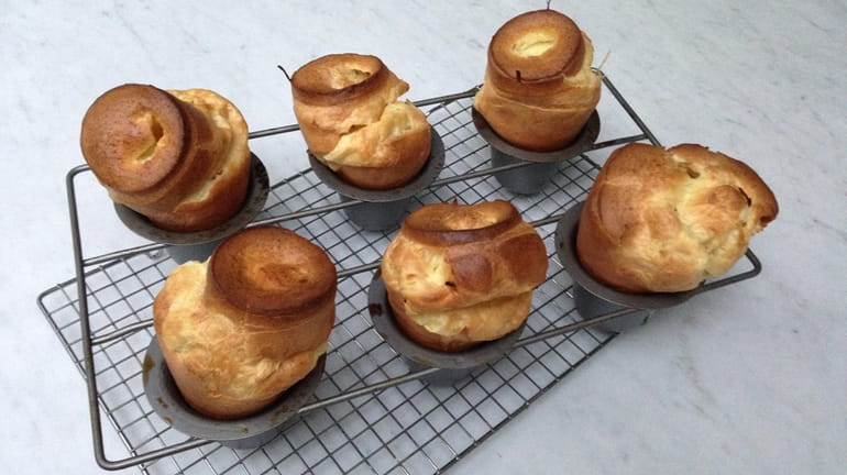 Popovers are an easy way to make bread for Thanksgiving...