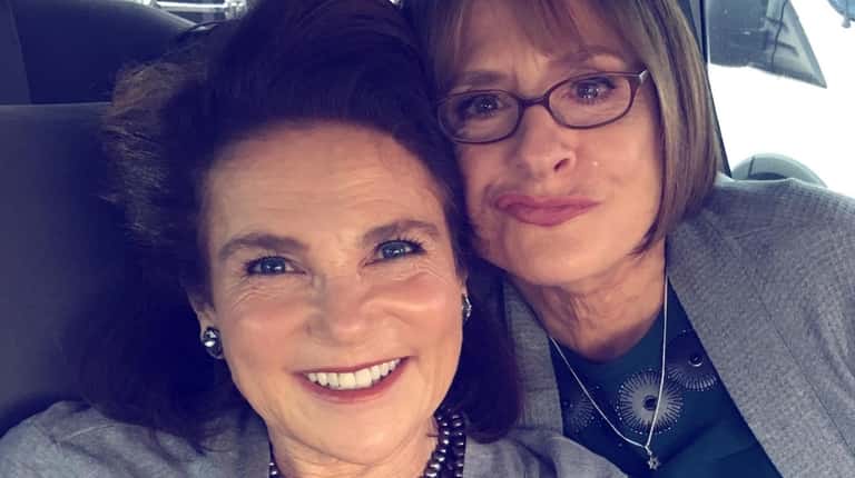A selfie of Tovah Feldshuh and her friend Patti LuPone...