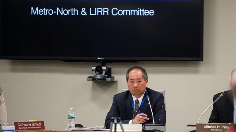 LIRR president Phillip Eng attends the MTA's LIRR committee meeting...