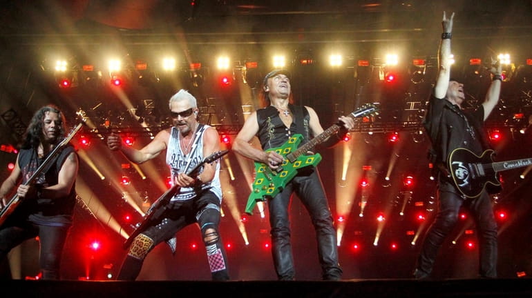 Germany's Scorpions, above, and American rockers Whitesnake will play UBS Arena at...