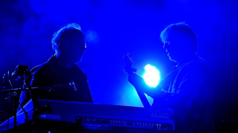 Keyboardist Page McConnell, left, and Trey Anastasio, guitarist and singer-songwriter...