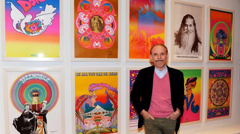 Peter Max looks almost as bright as his classic posters,...
