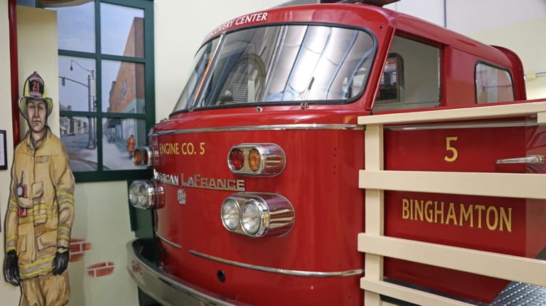 This fire engine found at the Discovery Center of the...