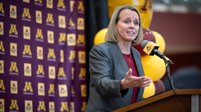 Dawn Plitzuweit, the University of Minnesota's new women's NCAA college...