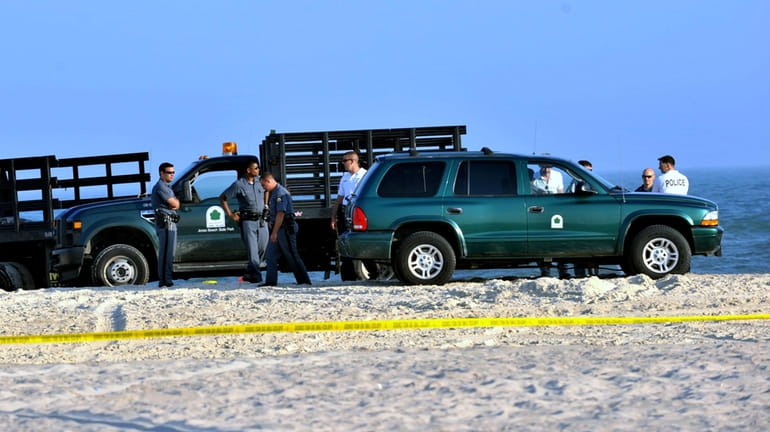 State park police investigate near where a body washed ashore...