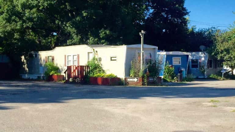 A view of the Syosset Mobile Home Park on Friday,...